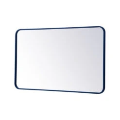 Elegant Decor Evermore 24x40" Soft Corner Metal Rectangular Mirror In Blue -Warm Bathroom d691281b039ae44d 7495 w800 h800 b1 p0