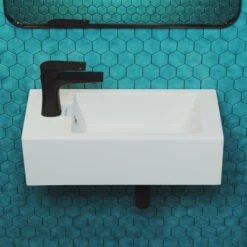 Voltaire 19.5"x10" Ceramic Wall Hung Sink With Faucet Mount, Left Side 13 Voltaire 19.5"x10" Ceramic Wall Hung Sink With Faucet Mount, Left Side -Warm Bathroom d7b1f6660011961a 5734 w800 h800 b0 p0