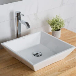 Elavo Ceramic Square Vessel White Sink 11 Elavo Ceramic Square Vessel White Sink -Warm Bathroom d7d1f25d0254a7a7 1466 w800 h800 b0 p0