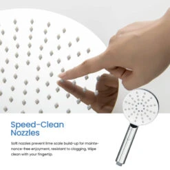 Circular Pressure 3-Function Shower System, Rough-In Valve, Chrome -Warm Bathroom d801ff9203375b25 4992 w800 h800 b0 p0