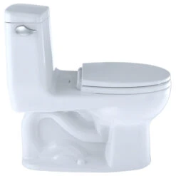 Toto UltraMax 1-Piece Round Bowl 1.28 GPF Toilet, Cotton White -Warm Bathroom d811e5bf01faef21 5959 w800 h800 b1 p0