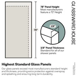 68-72"x78" Frameless Sliding Shower Door, Polished Chrome -Warm Bathroom d851a03f0345c751 7754 w800 h800 b1 p0