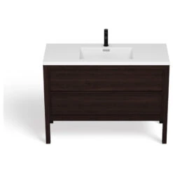 The Shiloh Bathroom Vanity, Single Sink, 48", Dark Walnut, Freestanding -Warm Bathroom d8c13eff03c7449b 3857 w800 h800 b1 p0