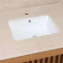 American Imaginations 21.75-in. W Undermount White Vessel For Deck Mount Deck Mount Drilling -Warm Bathroom d98118f500dbb813 2050 w800 h800 b0 p0