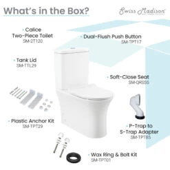Calice Two Piece Rear Outlet Elongated Toilet Dual Flush .8/1.28 Gpf -Warm Bathroom d991e98802262462 7094 w800 h800 b1 p0