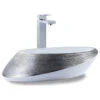 Fine Fixtures Luxury Vessel, Oval 20"x15", Brushed Silver