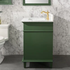 30" Blue Finish Sink Vanity Cabinet, Vogue Green -Warm Bathroom d9d176240ee3b447 7414 w800 h800 b0 p0