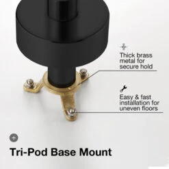 Athena Freestanding Tub Faucet With Handheld, Matte Black -Warm Bathroom d9e1aa2c036d5546 9912 w800 h800 b0 p0