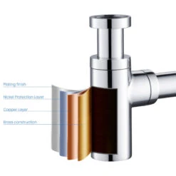 Kibi Bathroom Sink Decorative Round Bottle Trap, Chrome 13 Kibi Bathroom Sink Decorative Round Bottle Trap, Chrome -Warm Bathroom da21a5fa0081c6c1 6221 w800 h800 b1 p0