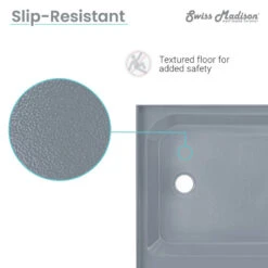 Voltaire 48 X36" Single-Threshold, Left Drain, Shower Base, Gray -Warm Bathroom da8108d60f7f3d4f 5409 w800 h800 b0 p0