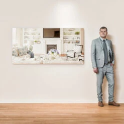 Eviva Sleek 60" Frameless Bathroom Wall Mirror -Warm Bathroom dab1ed450242114d 7309 w800 h800 b0 p0