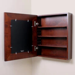 Wall Mount Mirrored Medicine Cabinet, Espresso -Warm Bathroom db0122580ebef021 9151 w800 h800 b0 p0