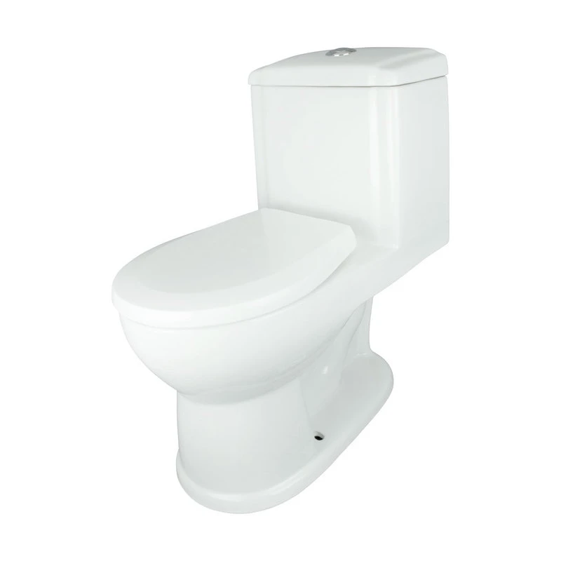 One Piece Toilet In White For Children With Push-button Flush 11 3/4" Height 1 One Piece Toilet In White For Children With Push-button Flush 11 3/4" Height