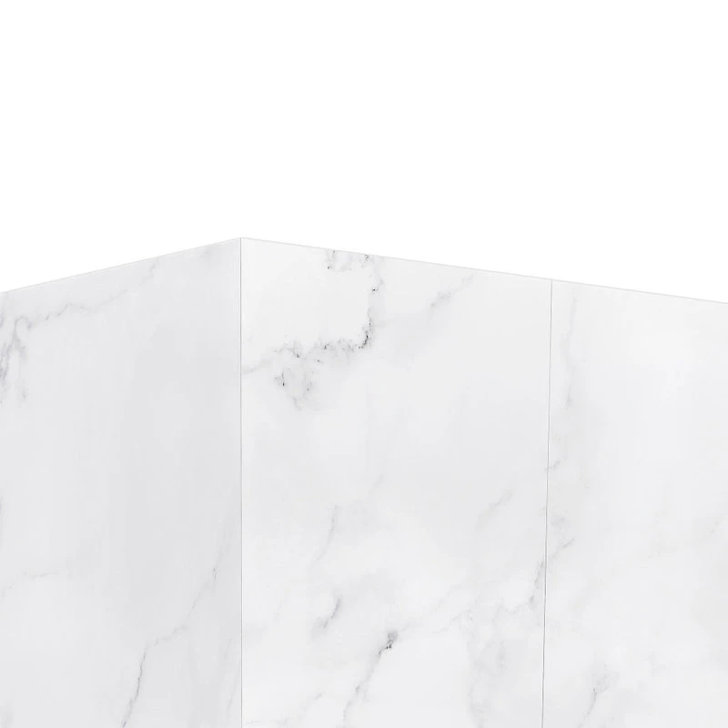 Ove Decors Arroyo 48 X 32 In. Solid Surface Alcove Shower Wall In Carrara Finish 4 Ove Decors Arroyo 48 X 32 In. Solid Surface Alcove Shower Wall In Carrara Finish - Image 4