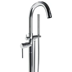 Neptune Freestanding Tub Filler Faucet, Chrome, Standard Handle -Warm Bathroom dbe100840fdd0767 1641 w800 h800 b1 p0