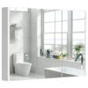 Costway 36 Wide Wall Mount Mirrored Bathroom Medicine Cabinet Triple Mirror