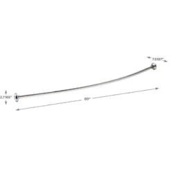 Franklin Brass 211-5 5 Foot Oval Curved Shower Curtain Rod - Bright Stainless 7 Franklin Brass 211-5 5 Foot Oval Curved Shower Curtain Rod - Bright Stainless -Warm Bathroom dd815e4b0d3b32dd 2909 w800 h800 b1 p0