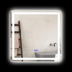 CHLOE Lighting LUMINOSITY Square TouchScreen LED Mirror 18 CHLOE Lighting LUMINOSITY Square TouchScreen LED Mirror -Warm Bathroom ddd106c60fdd3fdc 5600 w800 h800 b0 p0