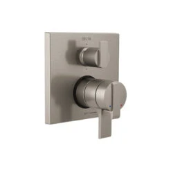 Delta Ara Angular Monitor Valve Trim, 6-Setting Integrated Diverter, Stainless