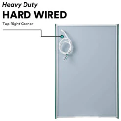 Bathroom LED Medicine Cabinet, Recessed/Surface Mount, 20"x40", Right Hand -Warm Bathroom de21a64d0e593159 3593 w800 h800 b1 p0