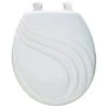 Mayfair 27EC-000 Round Molded Wood Toilet Seat, White