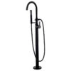 Luxier FTF01 Single-Handle Tub Filler Faucet With Hand Shower, Matte Black