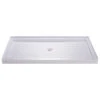 DreamLine SlimLine 32x60x2 3/4 Center Drain Single Threshold Shower Base White