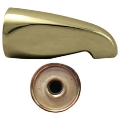 Standard 5.5" Tub Spout In Polished Brass