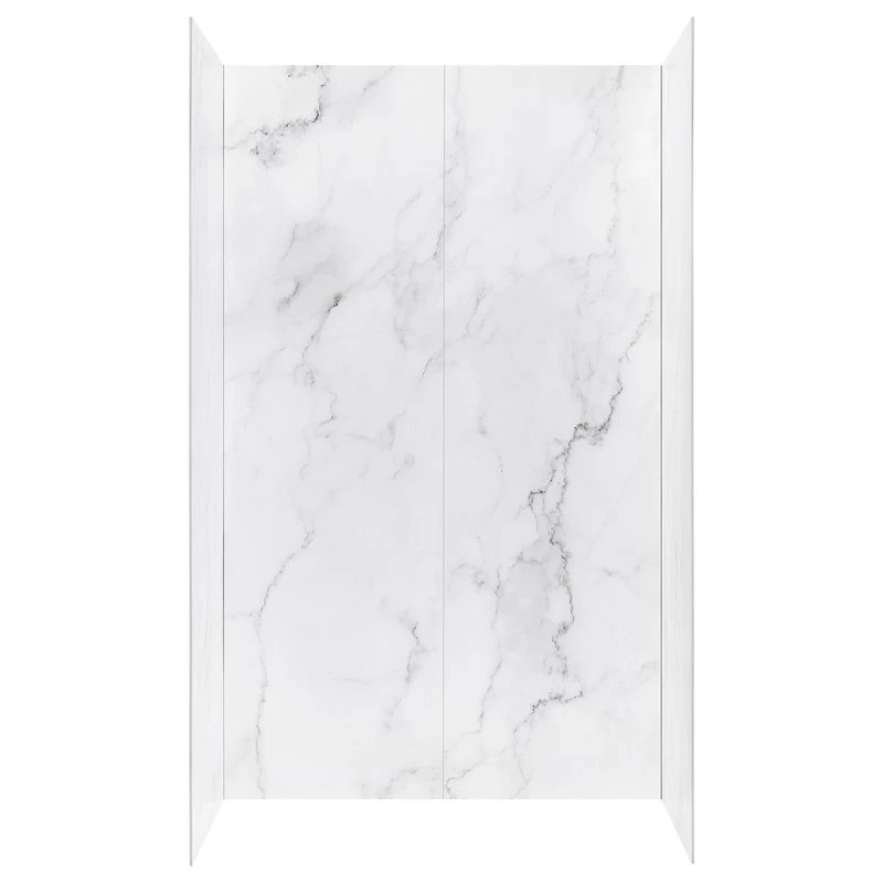 Ove Decors Arroyo 48 X 32 In. Solid Surface Alcove Shower Wall In Carrara Finish 1 Ove Decors Arroyo 48 X 32 In. Solid Surface Alcove Shower Wall In Carrara Finish