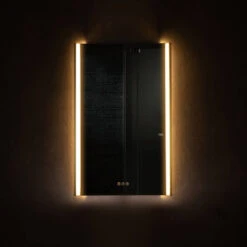 LED Antifog Bathroom Mirror, Dimmer, Adjustable Color, Brush Gold, 20x32 -Warm Bathroom df312d57025999e8 6063 w800 h800 b0 p0