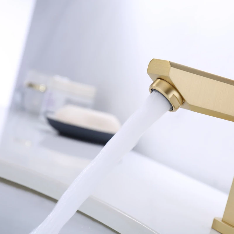 Legion Furniture Single-Hole Single-Handle Bathroom Faucet, Gold 5 Legion Furniture Single-Hole Single-Handle Bathroom Faucet, Gold - Image 5