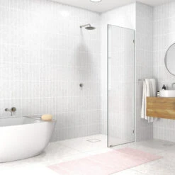 78"x22.5" Frameless Shower Door Single Fixed Panel, Brushed Nickel 10 78"x22.5" Frameless Shower Door Single Fixed Panel, Brushed Nickel -Warm Bathroom dfe1886a00521e41 1037 w800 h800 b0 p0