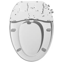 Taranto Non-Electric Bidet Toilet Seat For Elongated In White -Warm Bathroom e011054000f0ff19 0421 w800 h800 b1 p0