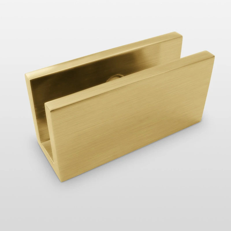 78"x45" Frameless Shower Door Single Fixed Panel, Satin Brass 5 78"x45" Frameless Shower Door Single Fixed Panel, Satin Brass - Image 5