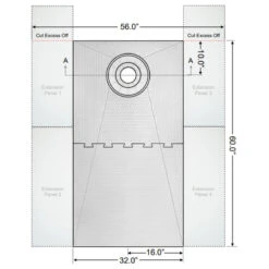 56" X 60" TruSlope Pre-formed Shower Tray - OFF-SET -Warm Bathroom e1b116610ed10129 2114 w800 h800 b1 p0