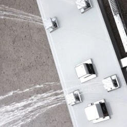 ANZZI Jaguar 60" 6-Jetted Full Body Shower Panel, White -Warm Bathroom e23169480d8a8b0b 2041 w800 h800 b0 p0