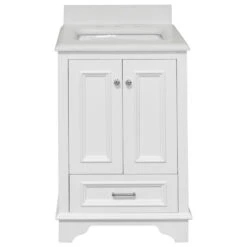 Nantucket 24" Bathroom Vanity, White, Quartz -Warm Bathroom e281aa2c028e81e0 4584 w800 h800 b1 p0