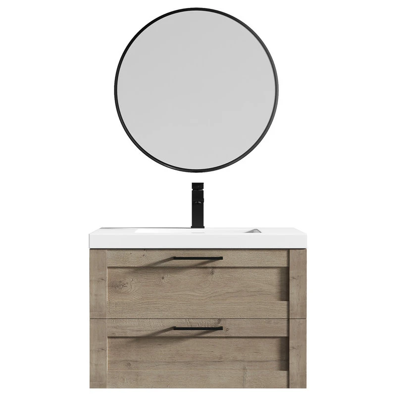 The Cosmo Wall Mounted Modern Bathroom Vanity, Eve, 30" 2 The Cosmo Wall Mounted Modern Bathroom Vanity, Eve, 30" - Image 2