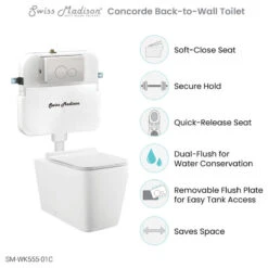 Concorde Back To Wall Concealed Tank Toilet Bowl Bundle, Glossy White -Warm Bathroom e4b12760024c549b 5062 w800 h800 b1 p0
