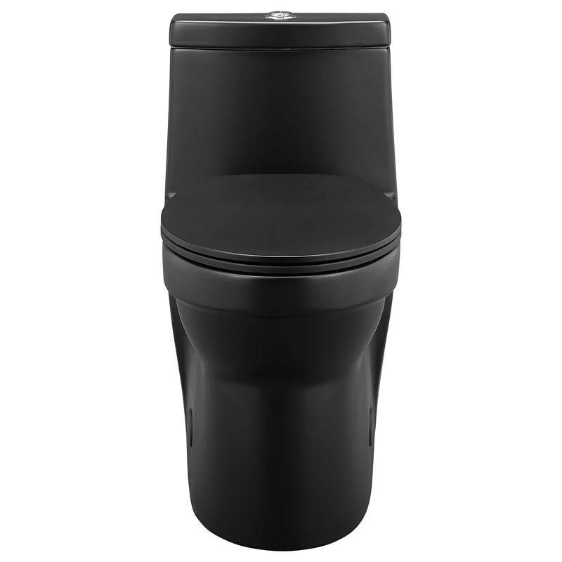 Virage One Piece Elongated Dual Flush Toilet 0.8/1.28 Gpf, Matte Black 3 Virage One Piece Elongated Dual Flush Toilet 0.8/1.28 Gpf, Matte Black - Image 3