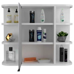 FM FURNITURE Valdez Medicine Cabinet, White -Warm Bathroom e5b18b4403650d4b 7927 w800 h800 b1 p0