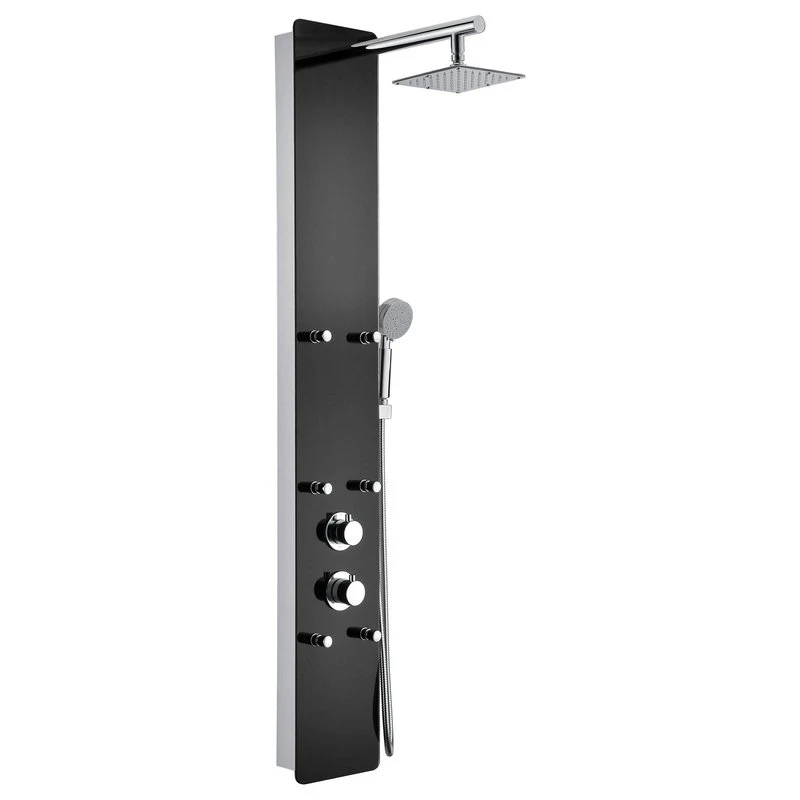 ANZZI Melody 59 In. 6-Jetted Heavy Rain Shower Panel And Spray Wand 1 ANZZI Melody 59 In. 6-Jetted Heavy Rain Shower Panel And Spray Wand
