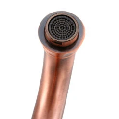 Antique Copper Bathroom Faucet Single Hole 11-3/4" Tall Single Handle -Warm Bathroom e68117660b58c7be 0118 w800 h800 b1 p0