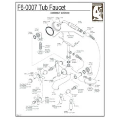 Vintage Classic Deck Mount Tub Faucet With Handshower, Hand Polished, Richly Tri -Warm Bathroom e6b1fa07073242f1 8642 w800 h800 b1 p0