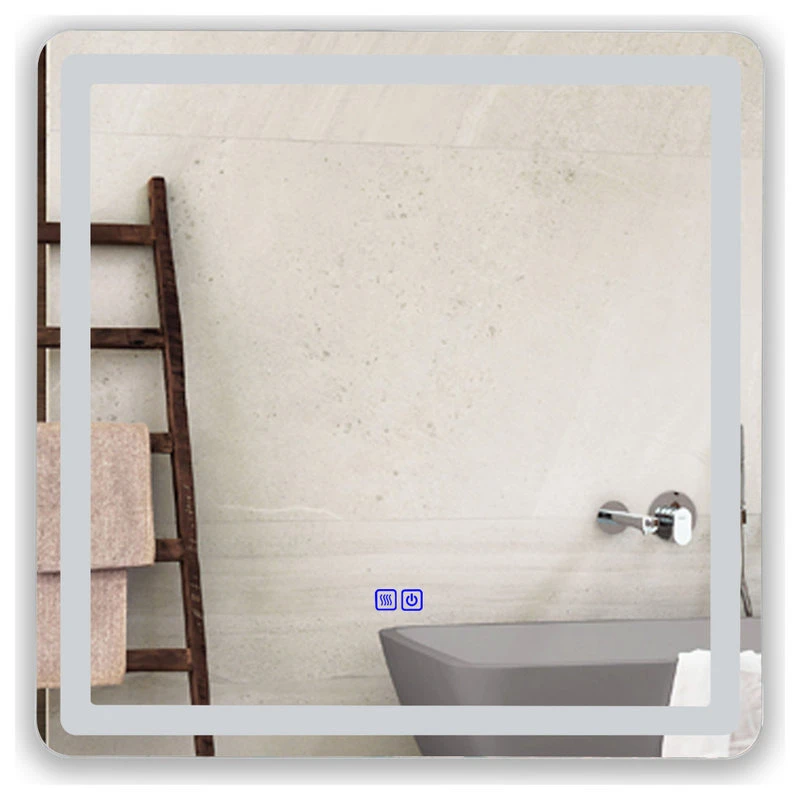 CHLOE Lighting LUMINOSITY Square TouchScreen LED Mirror 6 CHLOE Lighting LUMINOSITY Square TouchScreen LED Mirror - Image 6