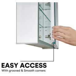 Bathroom LED Medicine Cabinet, Recessed/Surface Mount, 20"x40", Right Hand -Warm Bathroom e7b18d560e59315a 3593 w800 h800 b1 p0