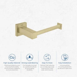 Cube Bathroom Tissue Holder KBA1502, Brush Gold -Warm Bathroom e7c175740fc81db5 3238 w800 h800 b1 p0