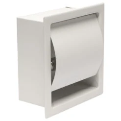 Alfi Brand White Matte Stainless Steel Recessed Toilet Paper Holder With Cover 14 Alfi Brand White Matte Stainless Steel Recessed Toilet Paper Holder With Cover -Warm Bathroom e7e1bdbd0094590d 8266 w800 h800 b1 p0