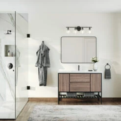 The Levi Bathroom Vanity, Single Sink, 48", Taupe, Freestanding -Warm Bathroom e841e04503d9afa7 0977 w800 h800 b0 p0