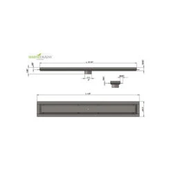 SereneDrains Stainless Steel Linear Shower Drain Tile Insert Satin Gold, 24 Inch -Warm Bathroom ea716288014d05e3 4962 w800 h800 b1 p0